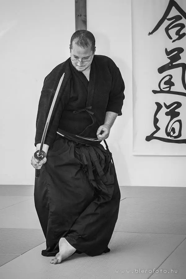 Iaido gyakorló karddal