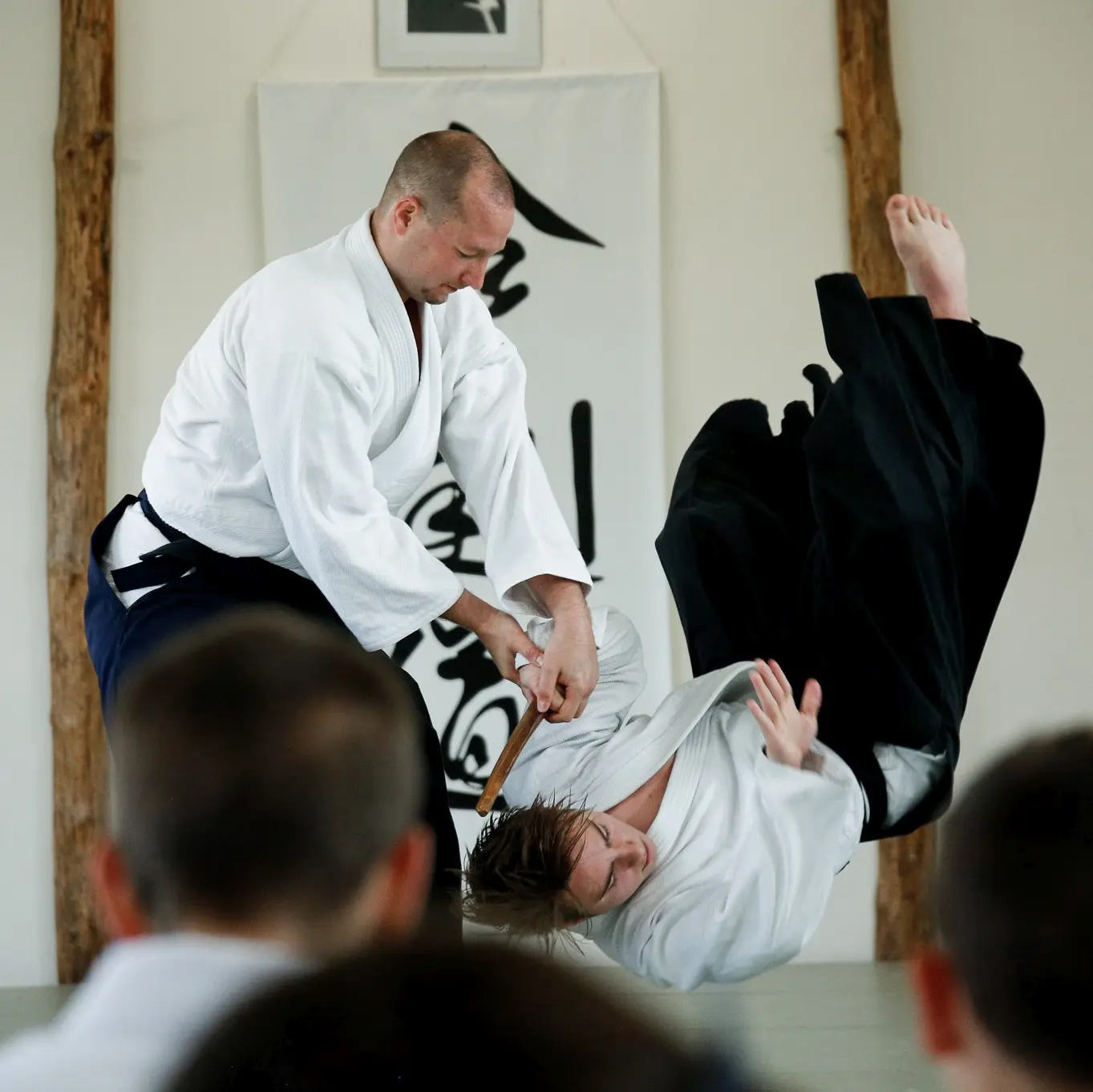 Aikido gyakorlás a soproni Meishin Dojóban